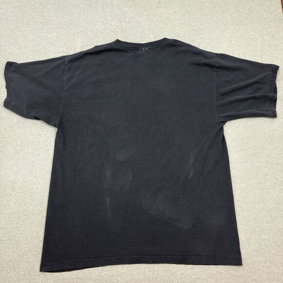 VTG 1999 Dr. Seuss Wear Grinch T-shirt Mens Size XL Black 1990s Christmas - Picture 6 of 6